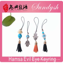 La mejor llavero Tassel Hamsa Evil Eye Keychain accesorio clave llaveros